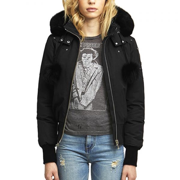 (국내배송) (MK2002LB_291) 데비 여자패딩LADIES DEBBIE BOMBER-BLACK (blk fur)